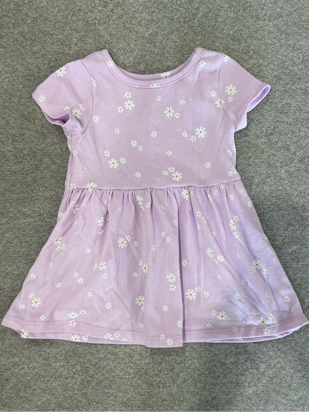 Baby Cat & Jack Lilac Floral Short-Sleeve Dress